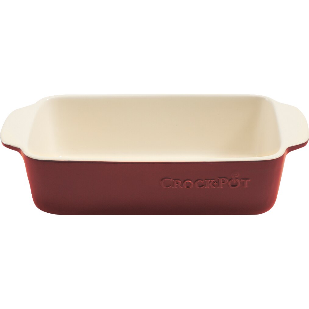 Vas paine Crock-Pot, ceramica, dreptunghiular, 1.18L, rosu